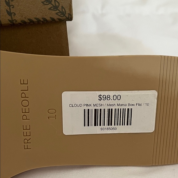 Free People Cloud Pink Bow Mesh Flats - Picture 7 of 7